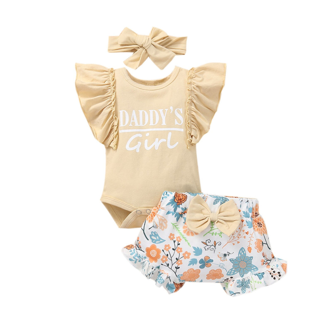 Daddy's Girl Floral Pants Set