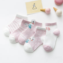 Load image into Gallery viewer, Five Pair Baby Socks Set
