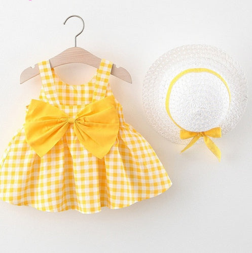 Two Piece Summer Dress With Hat.