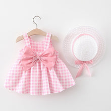Load image into Gallery viewer, Two Piece Summer Dress With Hat.
