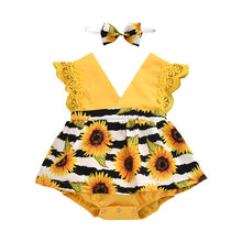 Load image into Gallery viewer, Sunflower Romper Set
