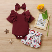 Load image into Gallery viewer, Three Piece Bodysuit &amp; Pants Set.
