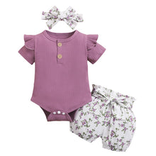Load image into Gallery viewer, Three Piece Bodysuit &amp; Pants Set.
