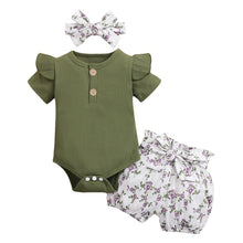 Load image into Gallery viewer, Three Piece Bodysuit &amp; Pants Set.
